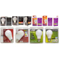 Color box packaging wholesaler E27 or A19 5w 9w super white bulb 9012 hir2
